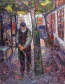 alter Mann in warnemunde 1907 Edvard Munch Expressionismus
